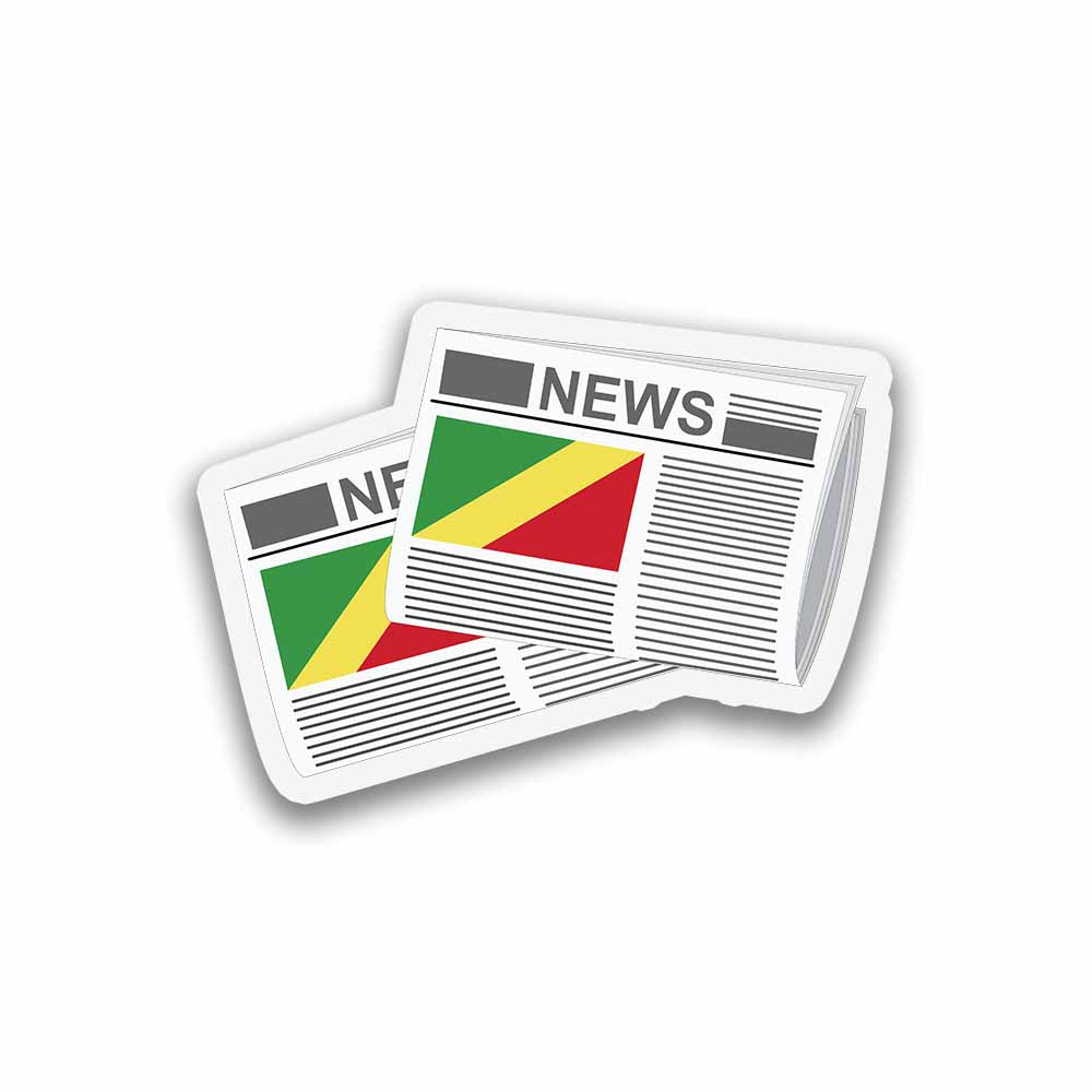 Congo Republic of the Newspapers Sticker