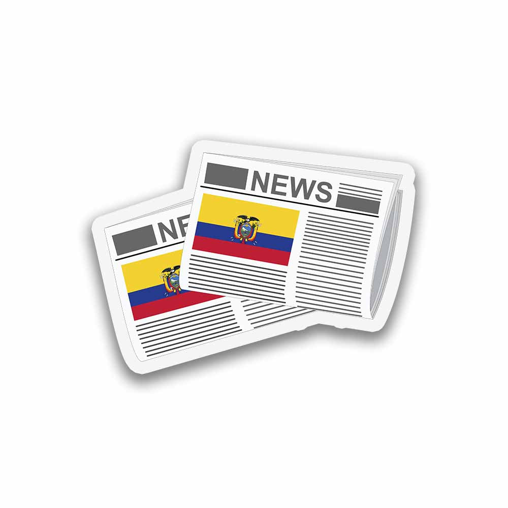 Ecuador Newspapers Sticker