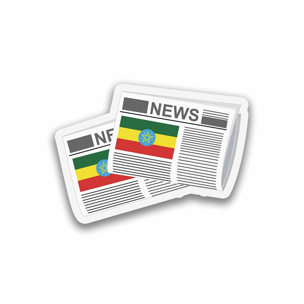 Ethiopia Newspapers Sticker