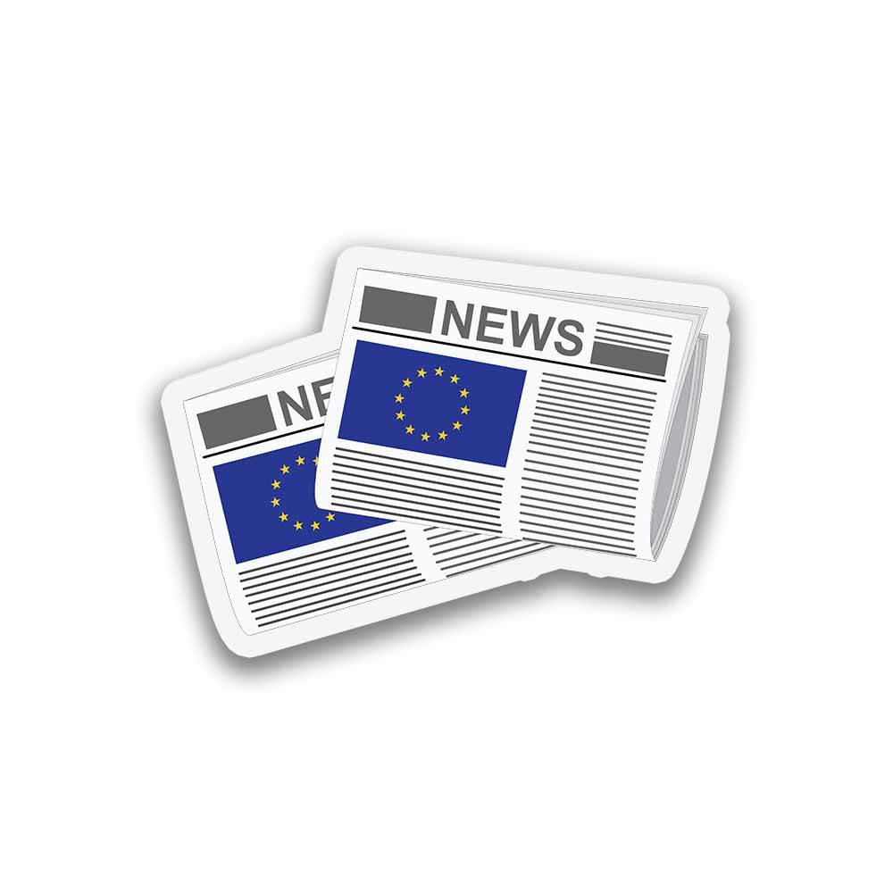 European Union Newspapers Sticker