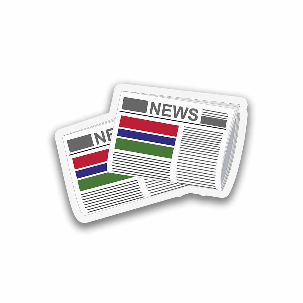Gambia Newspapers Sticker