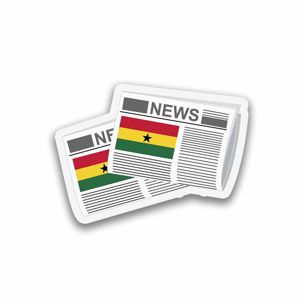 Ghana Newspapers Sticker