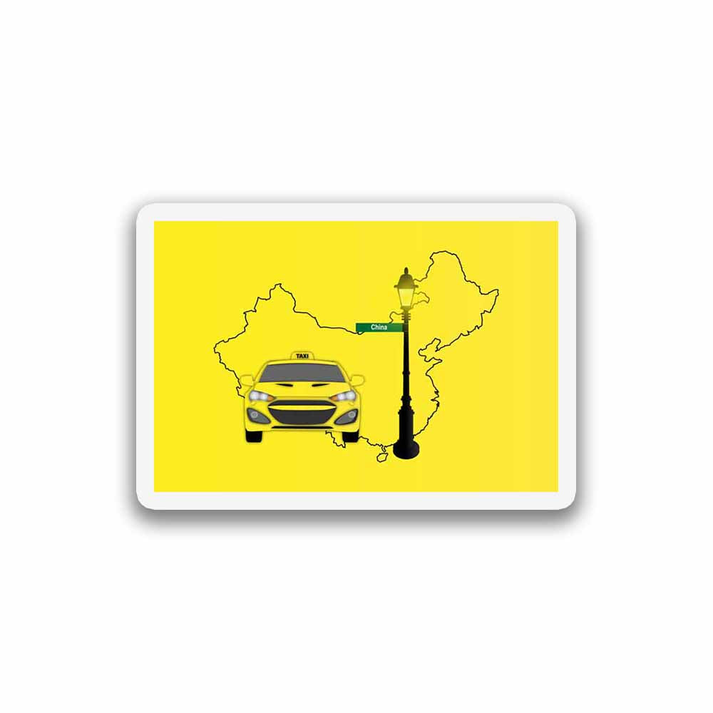 China Taxi Sticker