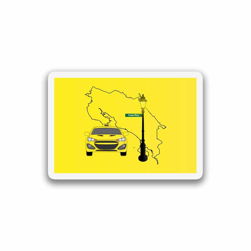 Costa Rica Taxi Sticker